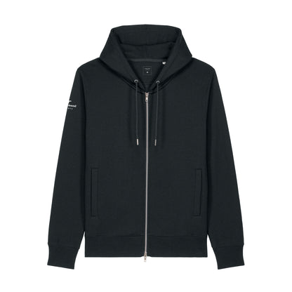 ZIP HOODIE black front