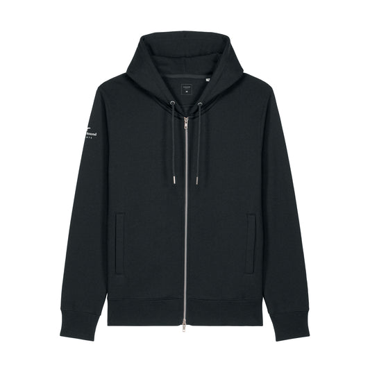 ZIP HOODIE black front