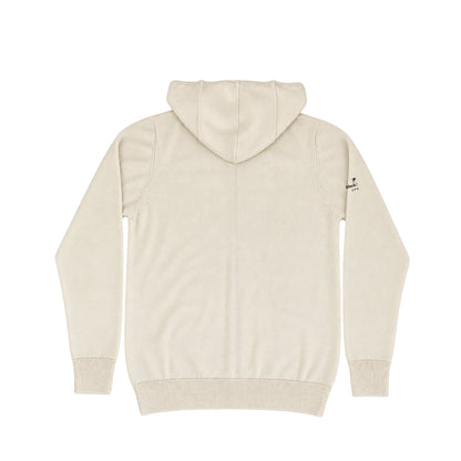 Patagonian Merino zip hoodie natural back