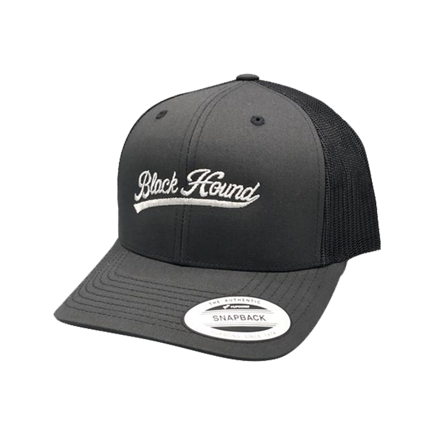 Black Hound Retro Snapback Cap